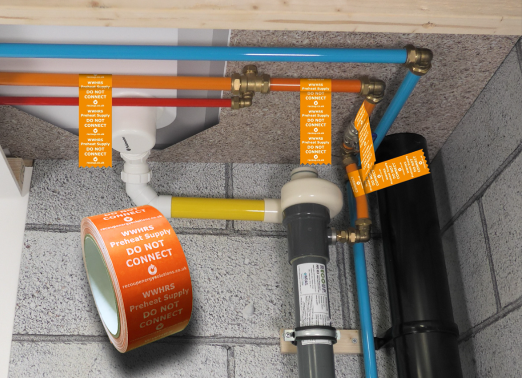 A pipe with orange and blue labels

AI-generated content may be incorrect., Picture
